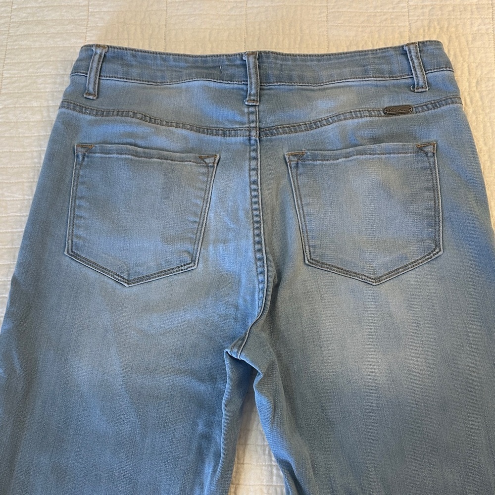 KanCan Women's Light Blue Straight Leg Jeans - Picture 4 of 7